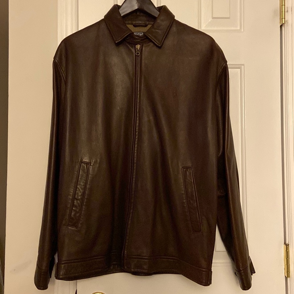 Men’s Polo Ralph Lauren lambskin leather jacket